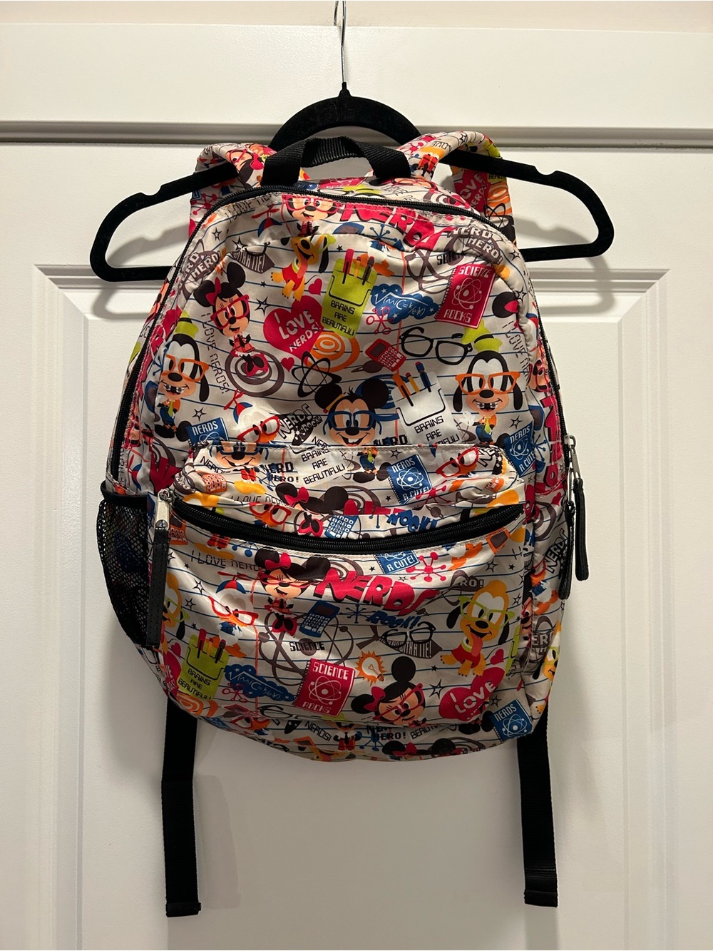 Disney Parks "Nerds Rock" / "I Love Nerds" all-over print backpack